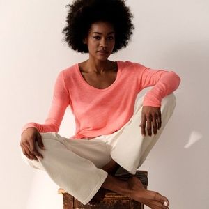 NEW With Tags American Vintage Jacksonville Long Sleeve Slub Tee